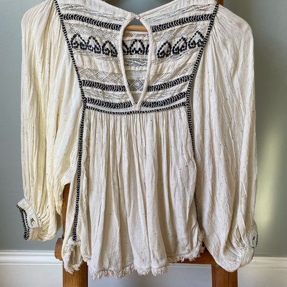 Free People boho embroidery top XS - Picture 6 of 9